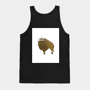 Buffalo with Cake - Happy Birthday Tank Top